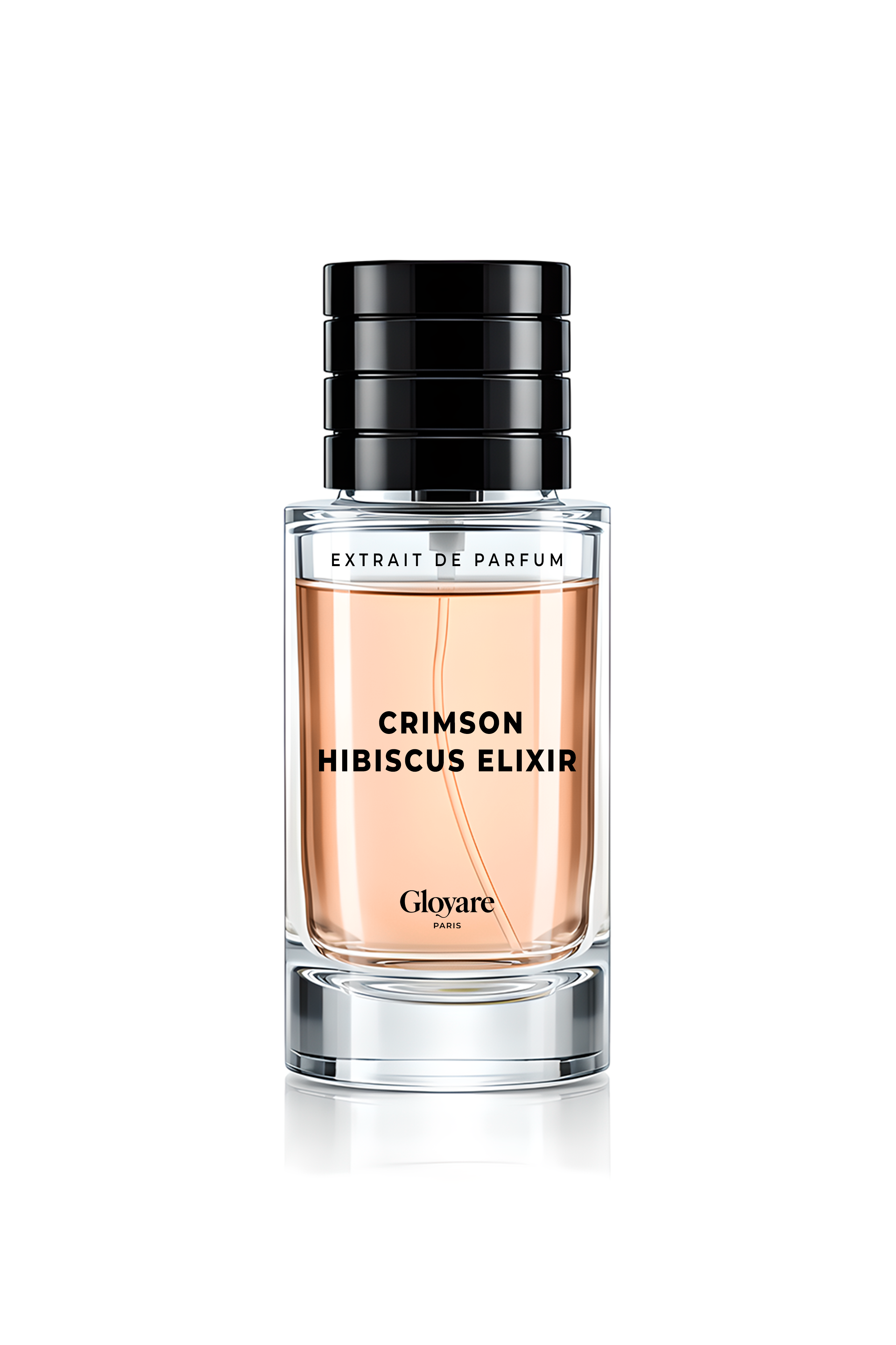 Flacon de l’extrait de parfum Crimson Hibiscus Elixir par Gloyare